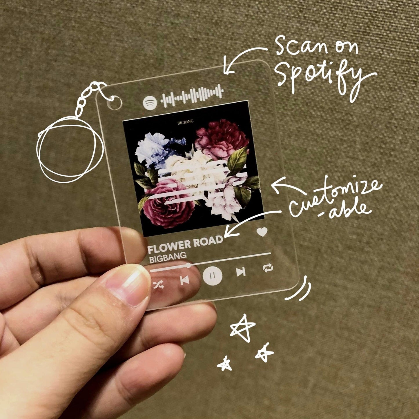 Spotify Keychain - The Craft Central