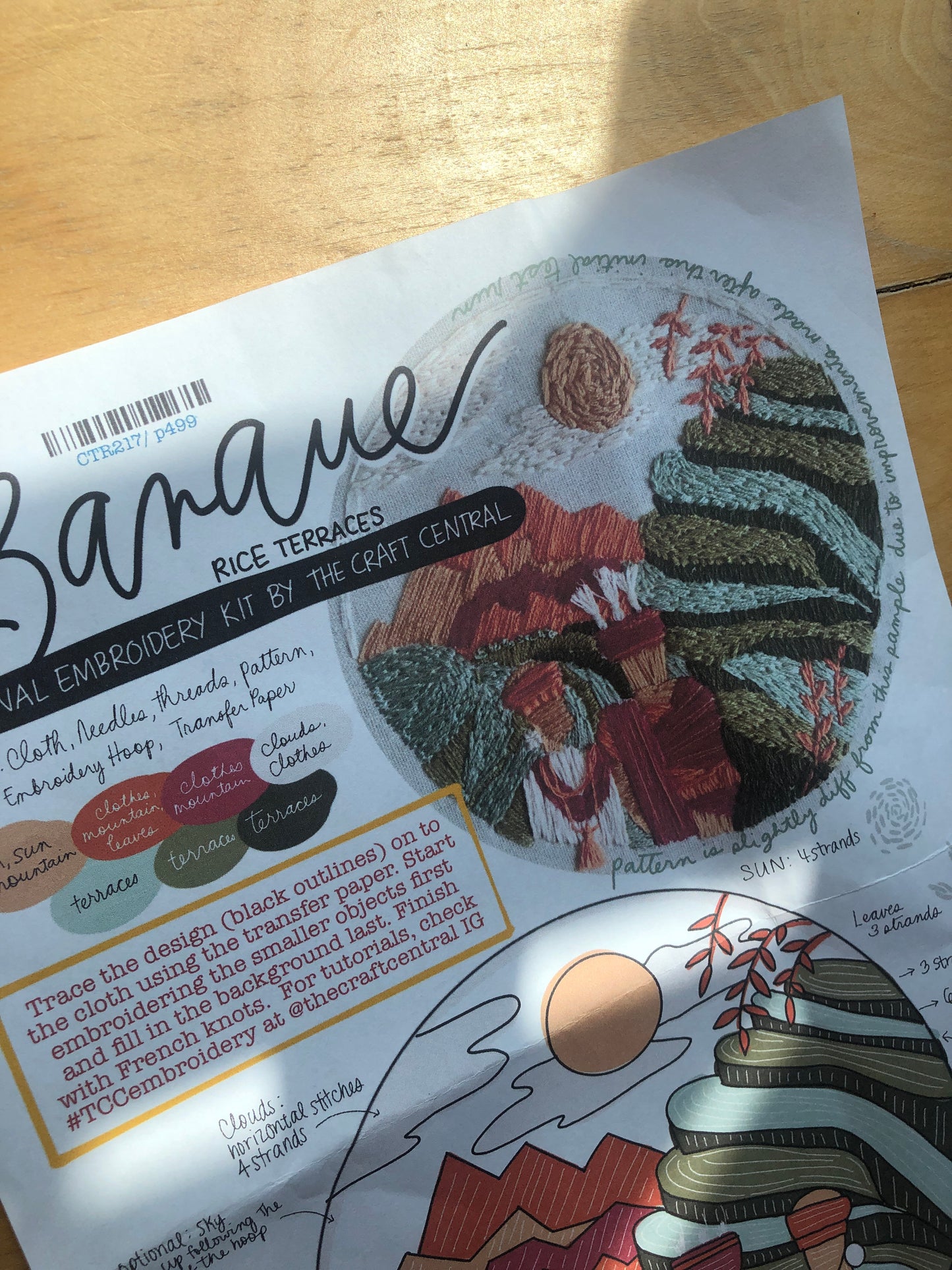 CTR Banaue Embroidery Kit