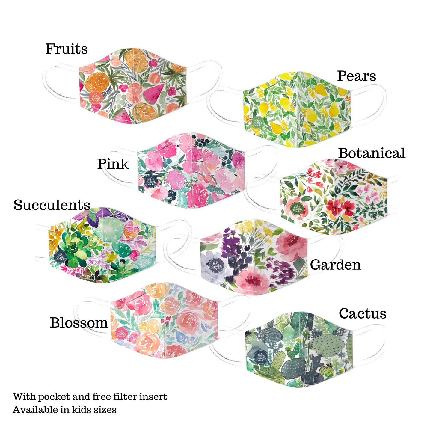 Watercolor Face Masks - The Craft Central