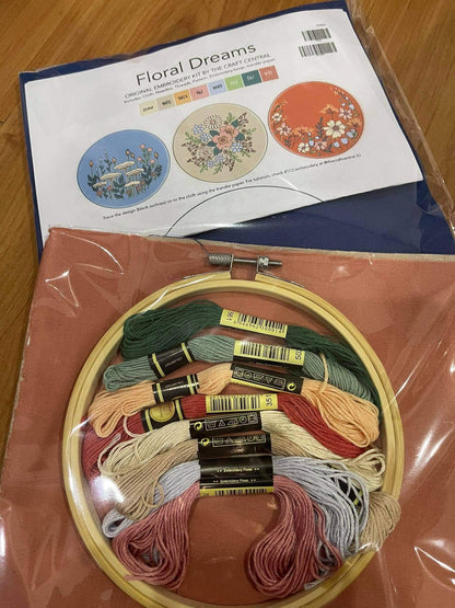CTR Floral Dreams Embroidery Kit