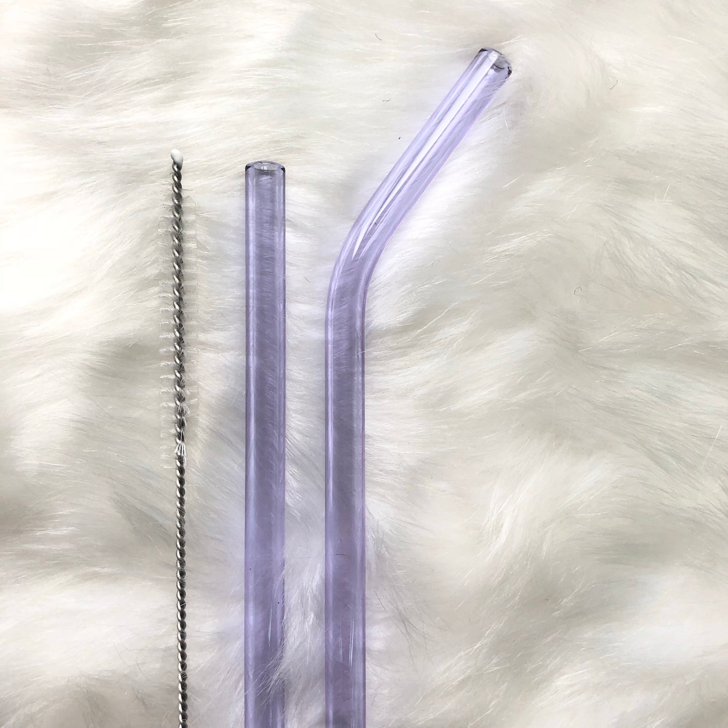 GUB Reusable Glass Straight Straw with cleaning brush