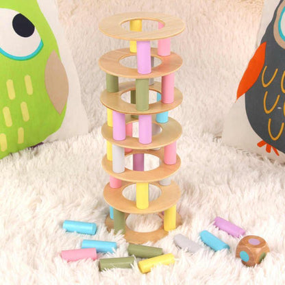 Rings Tower Blocks Pastel - The Craft Central