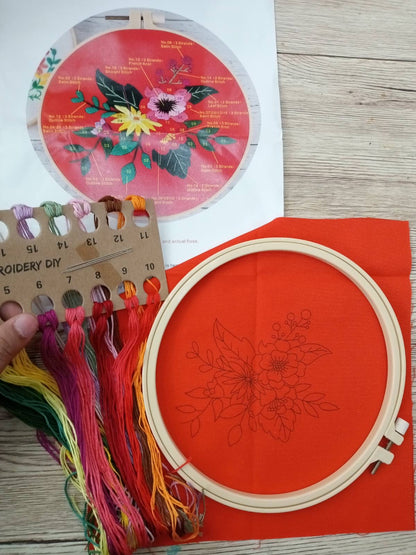 CTR Flowers Embroidery Kit