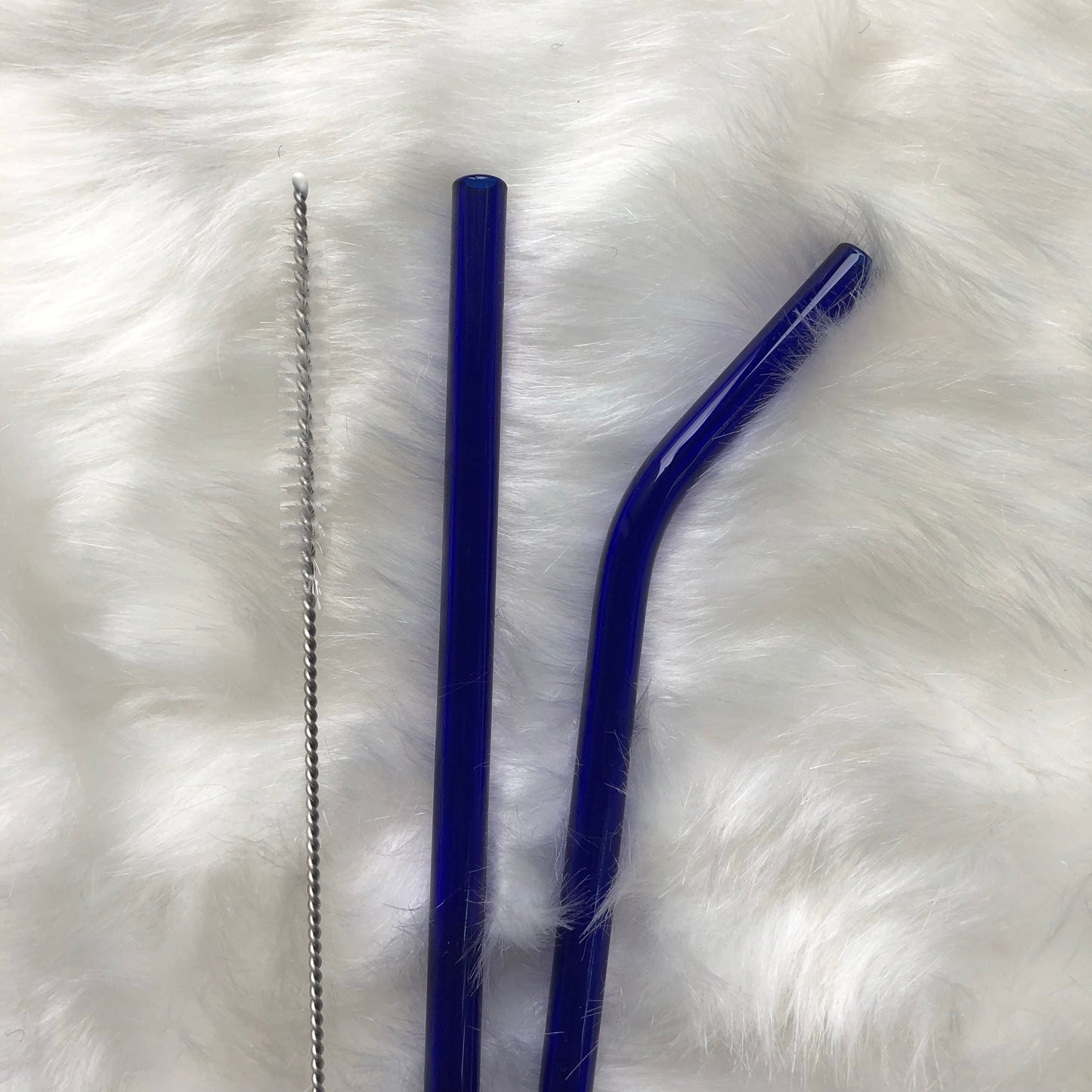 GUB Reusable Glass Straight Straw with cleaning brush