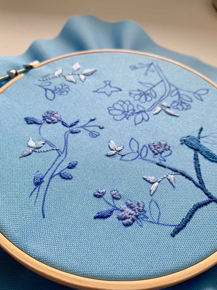 CTR Cerulean Paradise Embroidery Kit