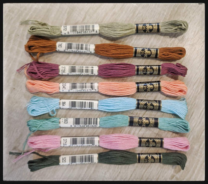 8 Skeins Assorted (DMC Thread) - The Craft Central