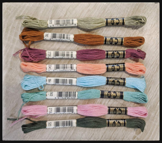 8 Skeins Assorted (DMC Thread) - The Craft Central
