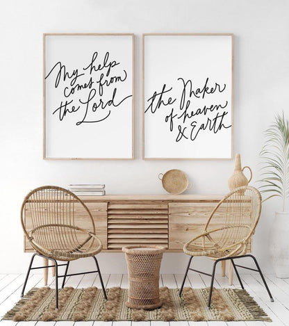 Psalm 121:2 Art Print - The Craft Central