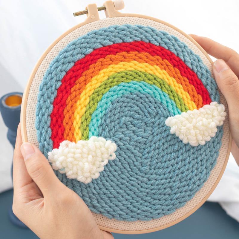 Rainbow Punch Needle Kit - The Craft Central