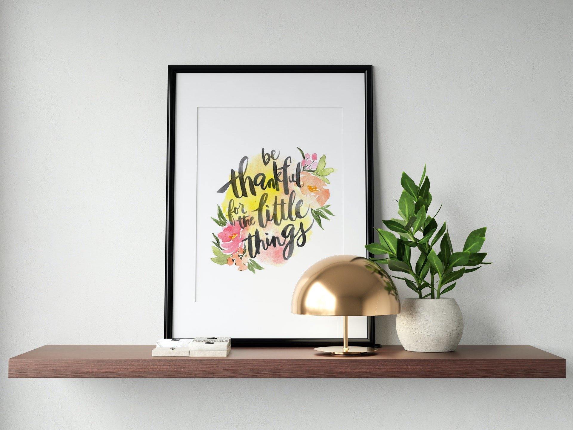 Be Thankful for the Little Things Art Print - The Craft Central