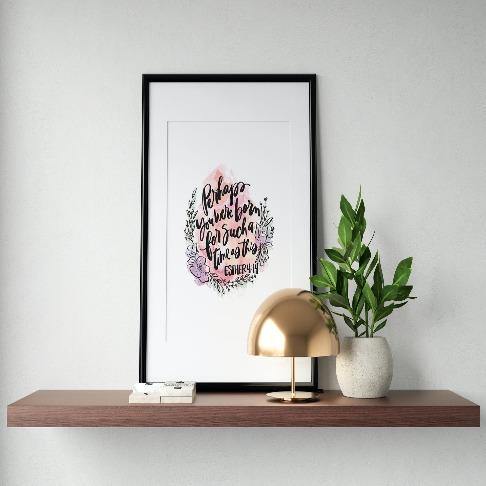 Esther 4:14 Art Print - The Craft Central