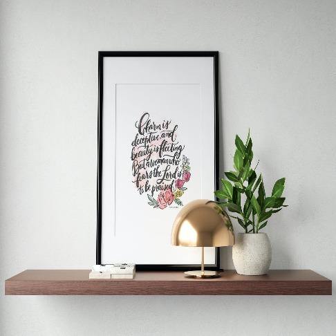 Proverbs 31:30 Art Print - The Craft Central