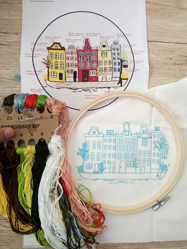 CTR Houses Embroidery Kit